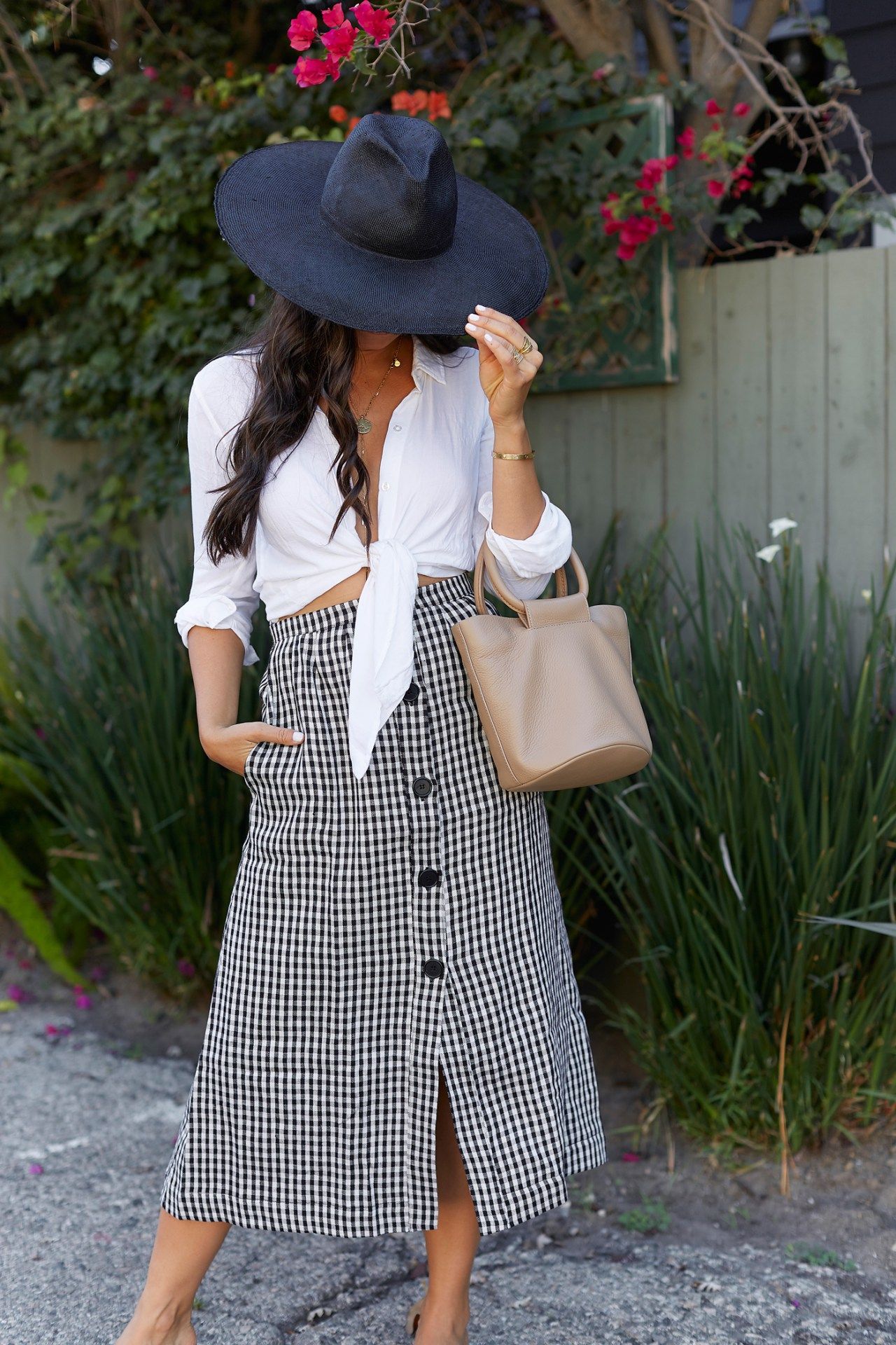 Black White Gingham Skirt Style With Love From Kat