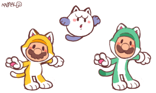 cat luigi cat boo
