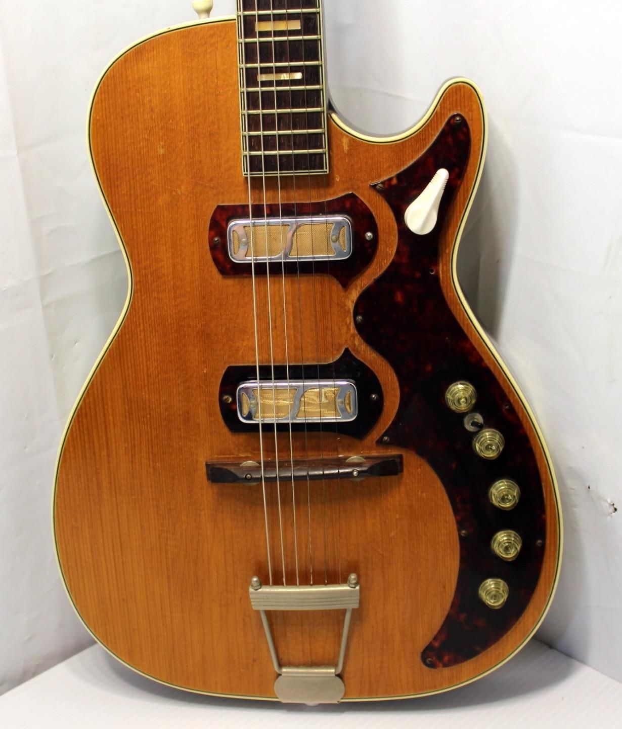 Harmony H49 Stratotone Jupiter Vintage Guitar w DeArmond Gold Foil PU's w Case | eBay