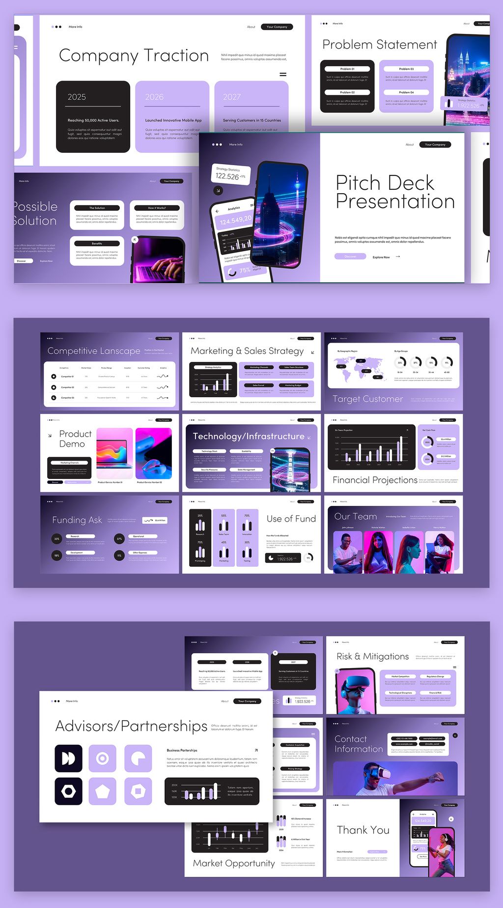 Modern Purple And Black Pitch Deck Presentation Presentation Design modern-purple-and-black-pitch-deck-presentation-presentation-design