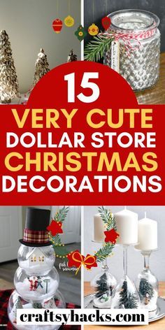 Make these dollar store christmas crafts and have fun crafting with your kids. These dollar tree decorations are low budget and very cheap. #christmas #dollartree #decoration Cheap Christmas Crafts, Dollar Tree Christmas Decor, Inexpensive Christmas, Diy Christmas Decorations Easy, Dollar Store Christmas, Dollar Tree Diy Crafts, Easy Christmas Diy, Tree Decorations, Cheap Christmas Trees