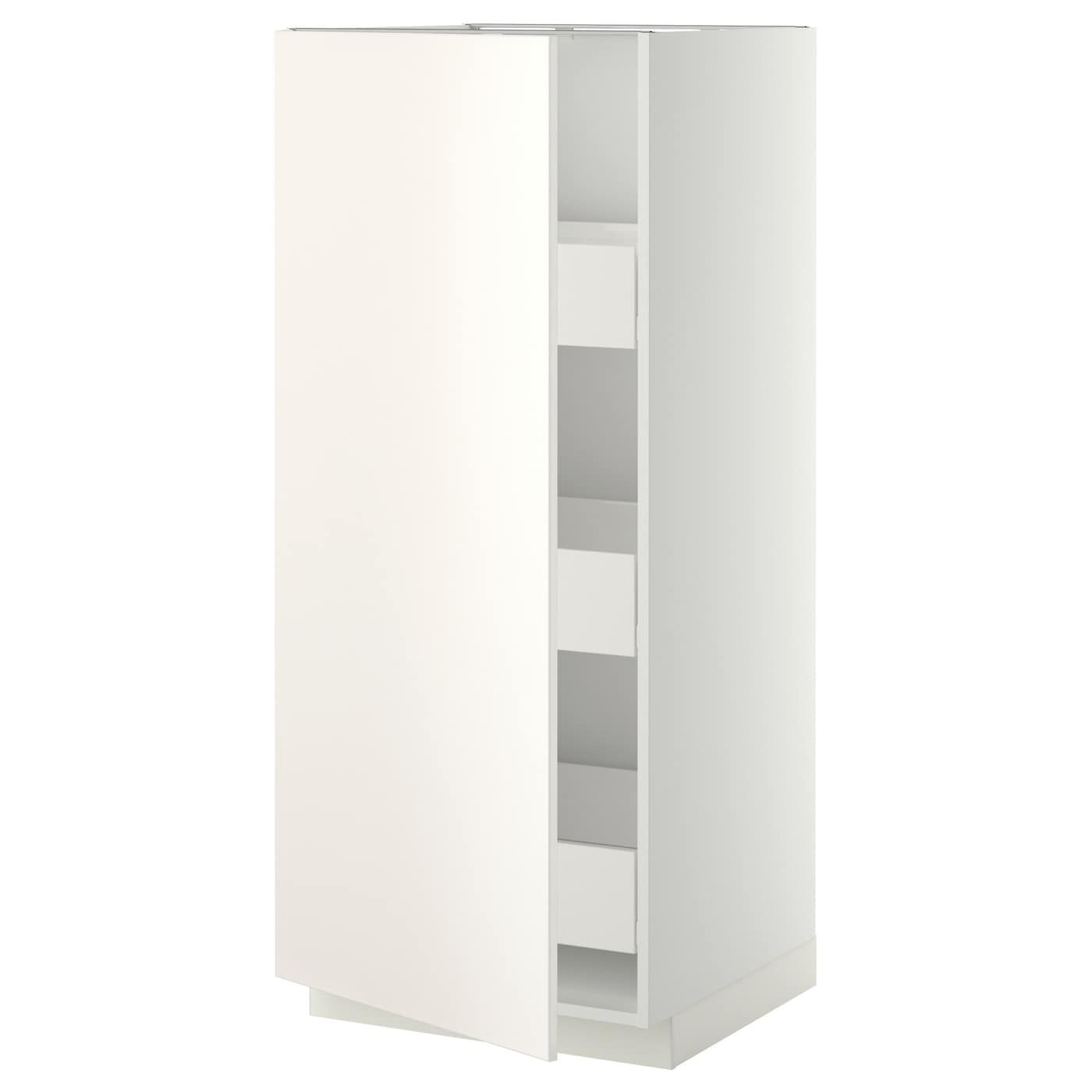 Metod Forvara Weiss Hochschrank M Schubladen Frame Colour Weiss