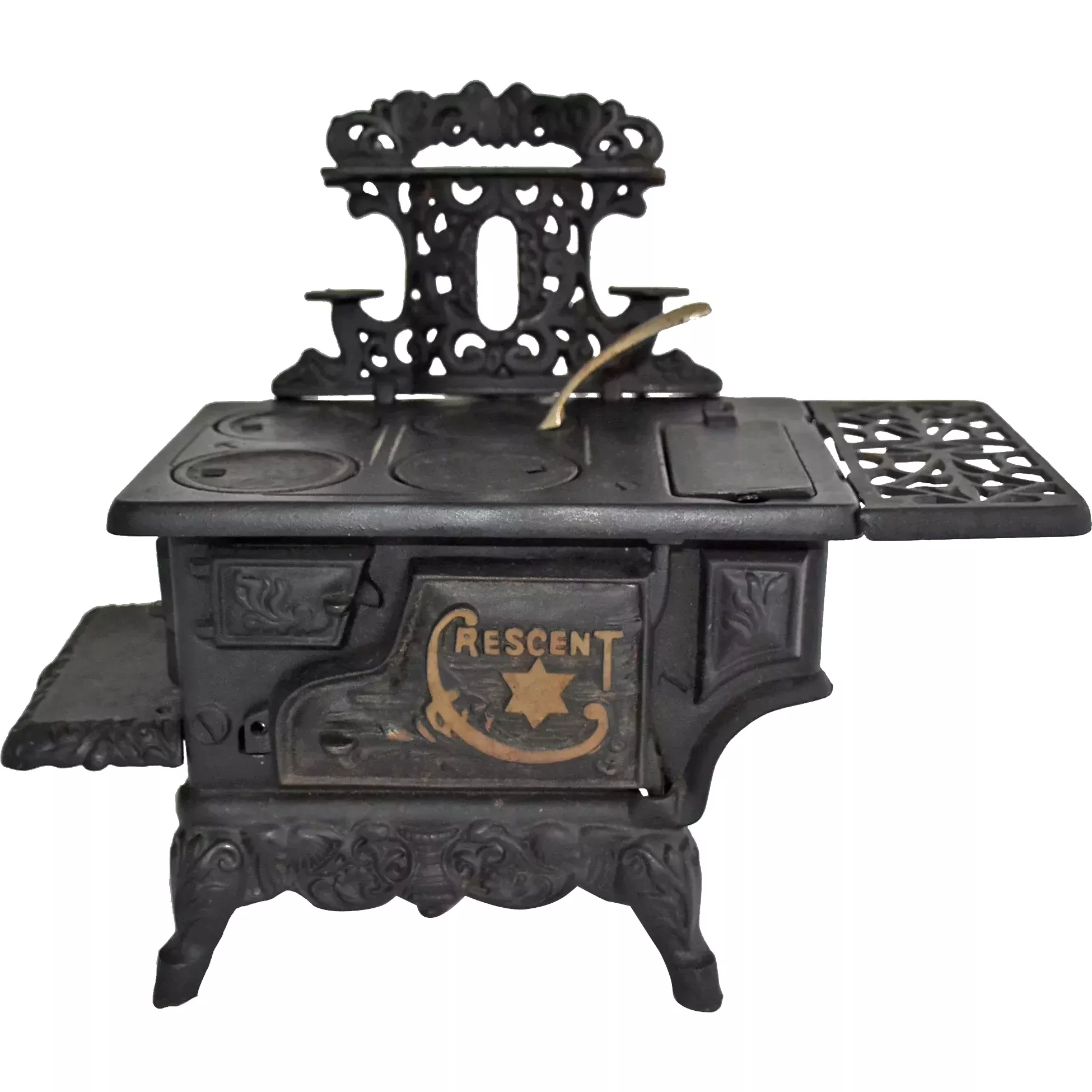 Profuse Old Cast Iron Wood Burning Cook Stove Profuse Old Cast Iron Wood Burning Cook Stove
