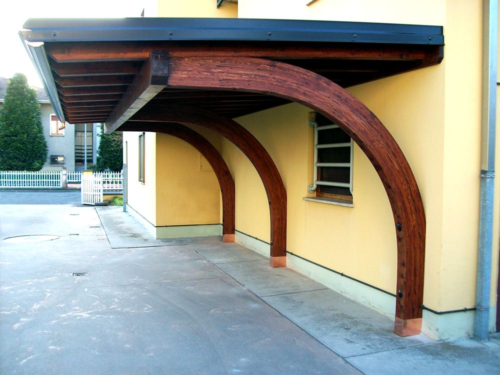 Portico a sbalzo tettoia in legno coprire il cortile coprire ... Tettoia a sbalzo
