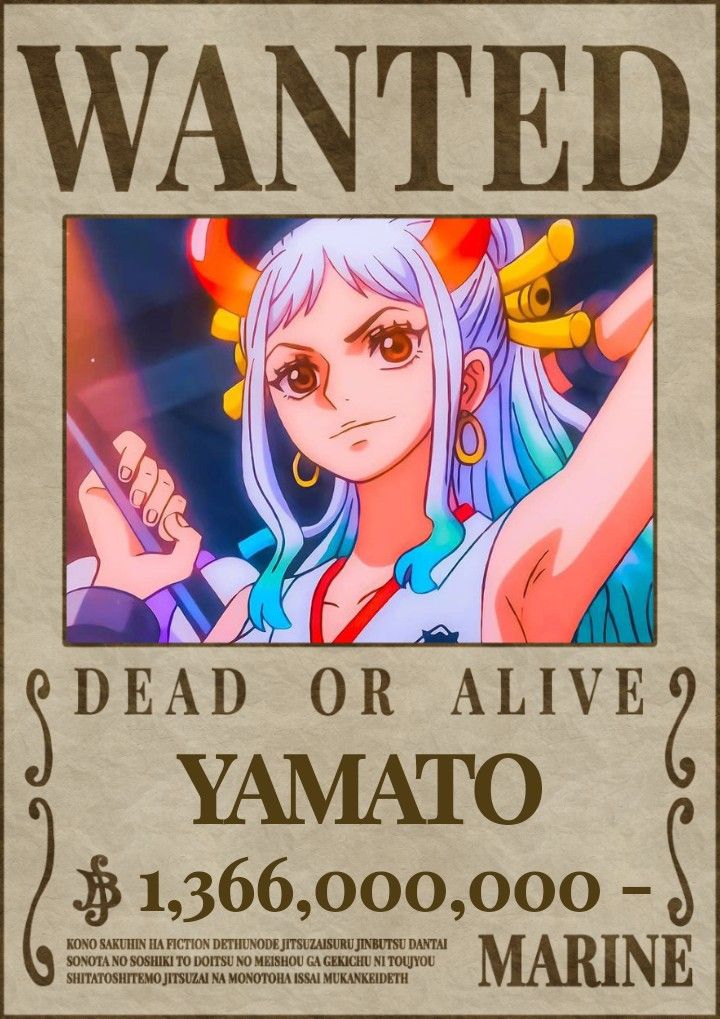 Yamato | One piece comic, One piece cartoon, One piece bounties