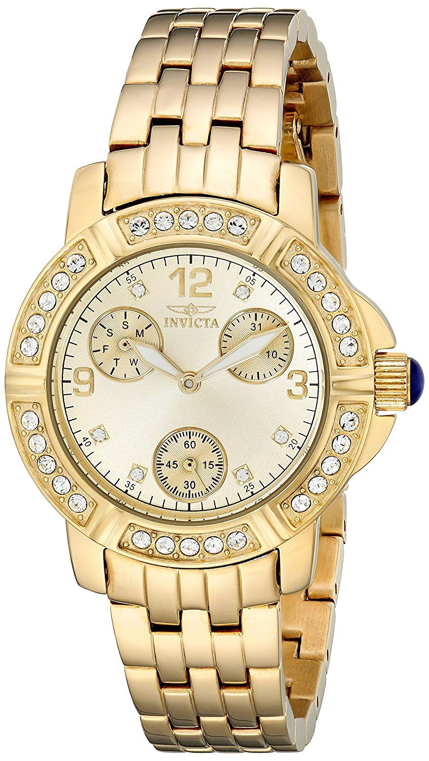 Invicta Women's 18964 Angel Analog Display Japanese Quartz Gold Watch ...