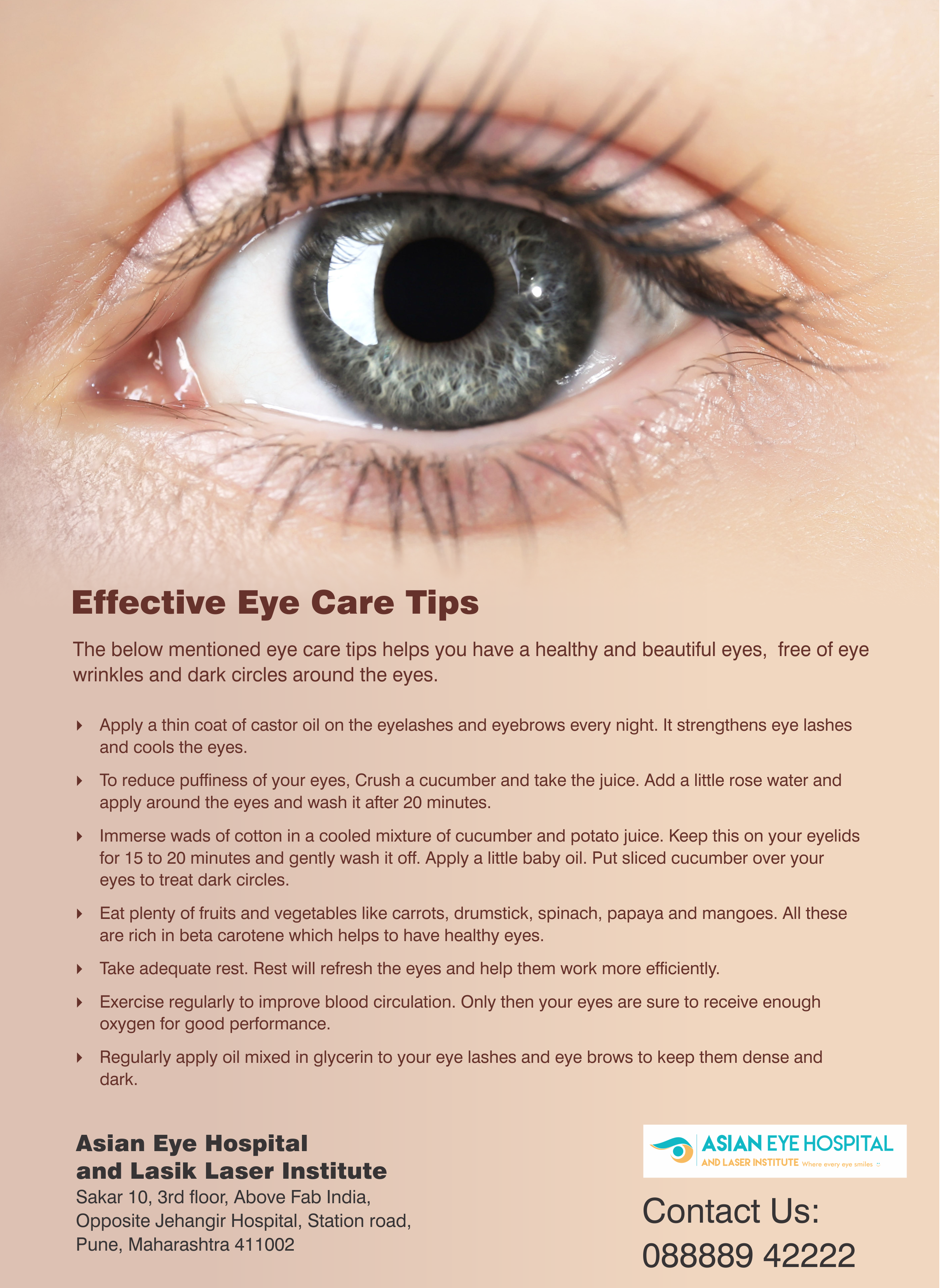 Effective Eye Care Tips - Asian Eye Hospital Eye wrinkle, Eye
