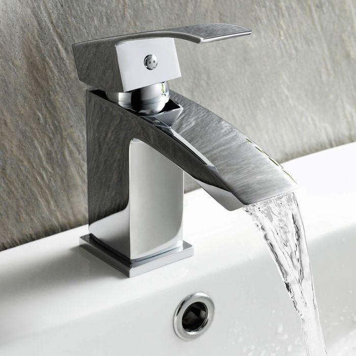 Modern Bathroom Taps Chrome Sink Cloakroom Basin Bath Filler Shower Mixer