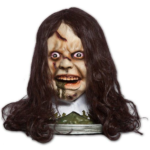 Exorcist Rotating Head Platter w//Light Up Eyes Moving Mouth /& Audio