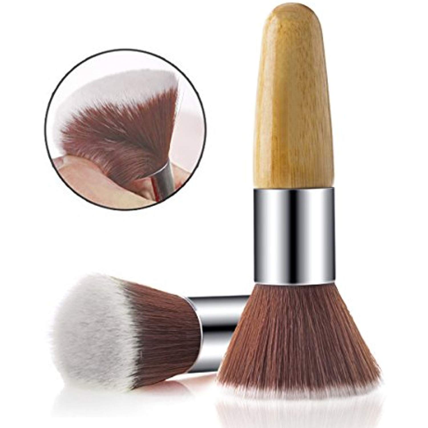 Rosette Multipurpose Bamboo Flat Kabuki Makeup Brush for