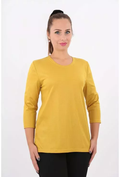 Bluza mustar din jerse -Croiala dreapta -Maneci 3/4 -Decolteu rotund -Inchidere la spate cu fermoar metalic argintiu -Fabricat in Romania MATERIAL: 25% Vascoza, 5% Elastan, 70% Poliester LUNGIME: 67 cm la marimea 40 Mărimi disponibile Bluza mustar din jerse 40 , 42 , 46 Vezi ghid imbracaminte dama marimi mari TrendLand.ro Mens Long Sleeve, Sleeves, Mens Tops, T Shirt, Fashion, Supreme T Shirt, Moda, Tee Shirt, Fashion Styles