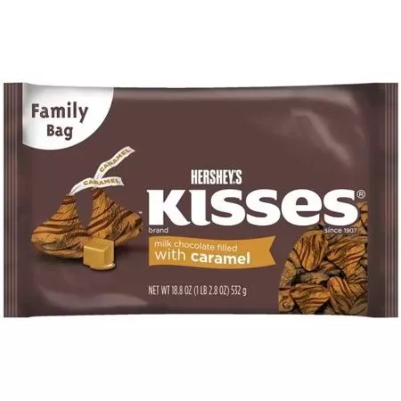 Hershey S Kisses Milk Chocolate With Caramel Family Bag 18 8 Oz Hershey S Kisses Milk Chocolate With Caramel Family Bag 18 8 Oz
