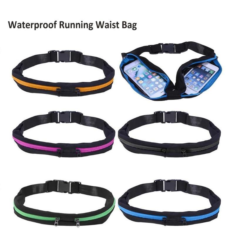 Multifunctional Outdoor Sports Waterproof Running Waist Bag Jogging Cycling Bag Phone Anti-Theft Belt Bag