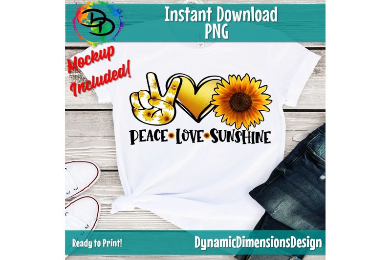 Download Peace Love Sunshine png, sunflower png, Peace Love png ...