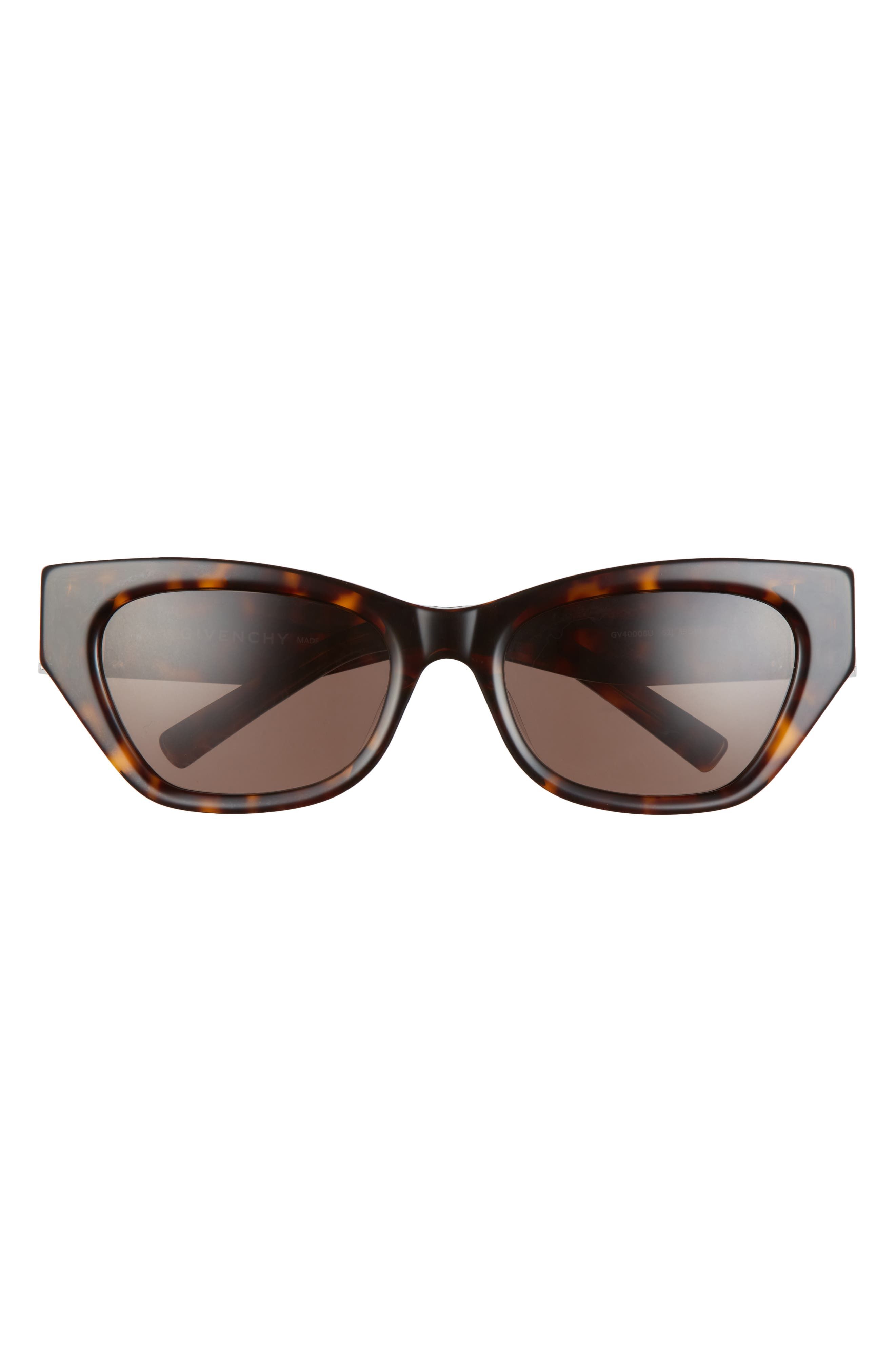 Sleek, shapely frames elevate eye-catching Italian sunglasses fitted with polarized lenses for color-true clarity. 56mm lens width; 22mm bridge width; 145mm temple length 100% UV protection Acetate Made in Italy Italian Sunglasses, Cat Eye Sunglasses, Nordstrom Gifts, Polarized Lenses, 22mm, Uv Protection, Givenchy, Temple, Rayban Wayfarer