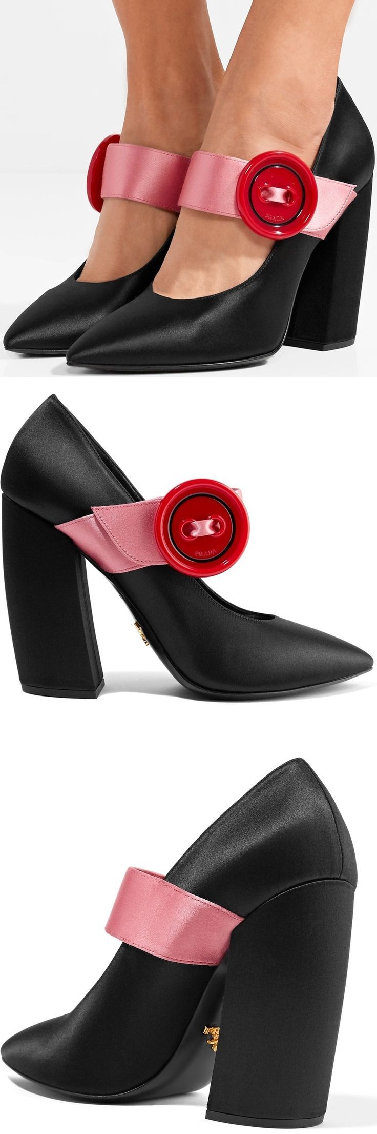prada rhinestone heels