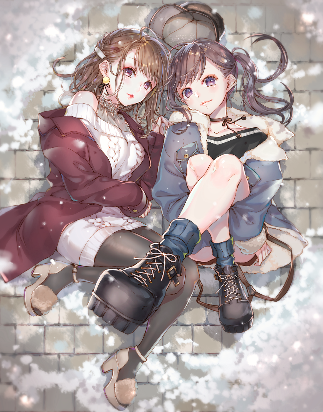青紅 みけんねこ絵文字でたよ Winter アニメの親友 クールなアニメの女の子 かわいい 女の子 イラスト 青紅 みけんねこ絵文字でたよ Winter アニメの親友 クールなアニメの女の子 かわいい 女の子 イラスト