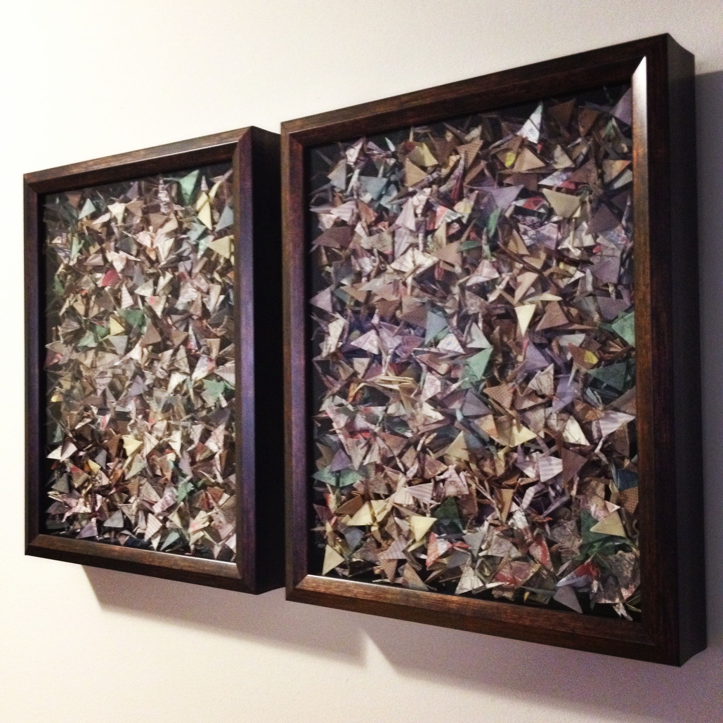 1000 Paper Cranes | 1000 paper cranes, Origami wall art, Paper crane
