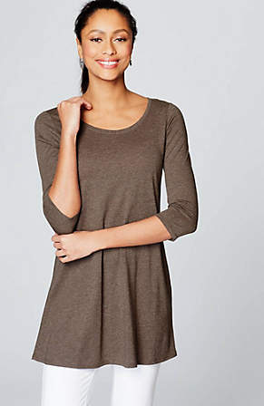 All Sizes New J Jill PureJill Black Long Sleeves Boat Neck Top