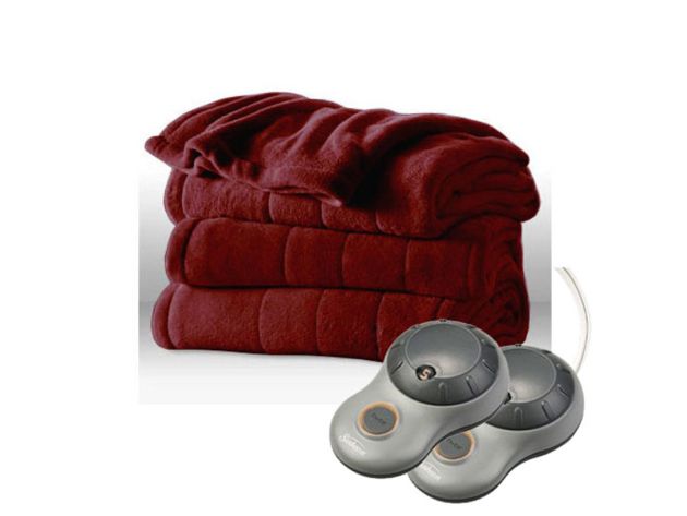 Sunbeam Electric Heated Velvet Plush Blanket Heated Electric Sunbeam Bed Blanket Plush Blanket Electric Blankets