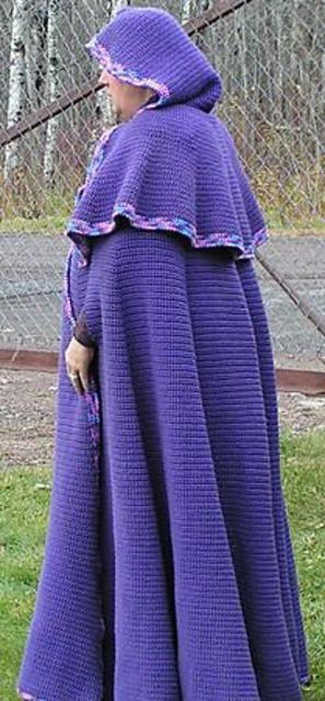 Full Circle Hooded Cloak Crochet pattern by Listi69 | Knitting Patterns