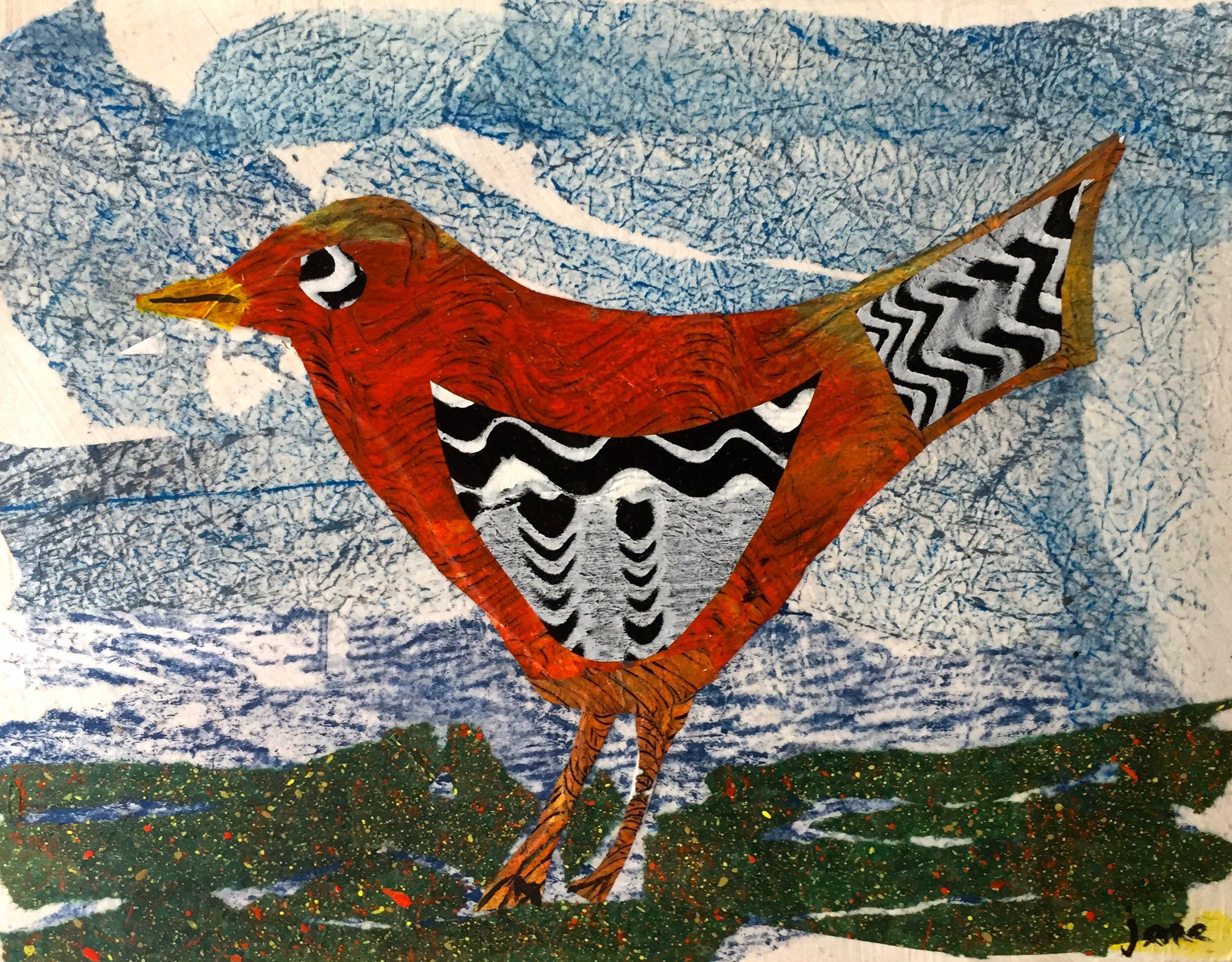 Items similar to Little Bird Collage Print on Etsy Print collage