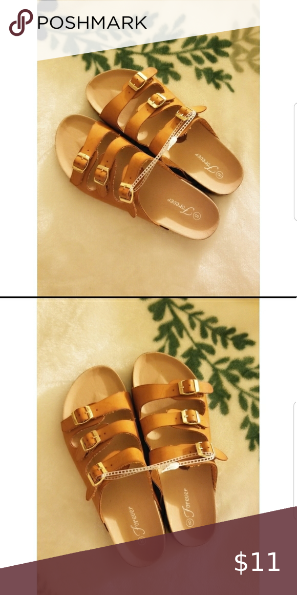 Nwt Forever Berk 19 Sandals Sandals Womens Tan Sandals Women Shoes Sale