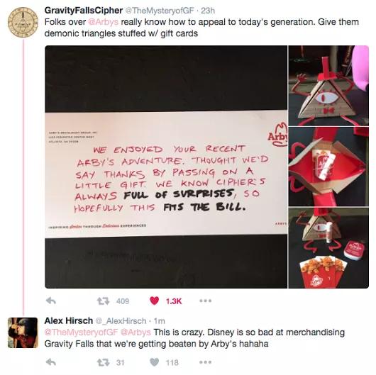 arbys also celebrated 413