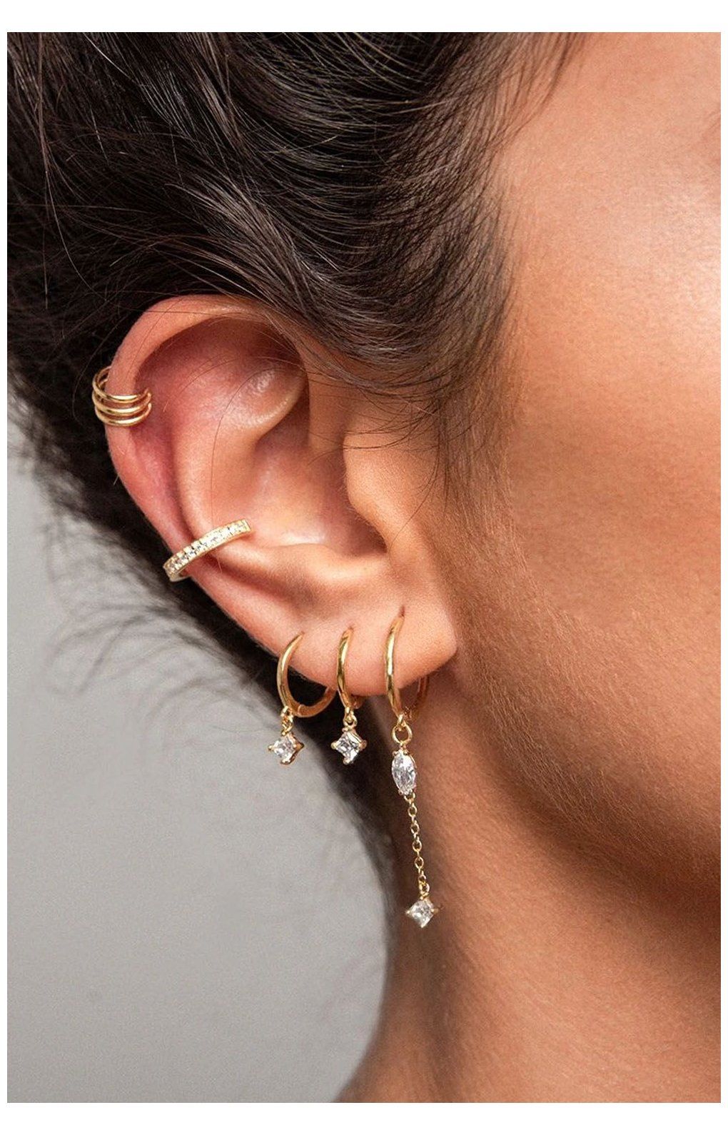 Aegean Pave Huggie Cool Ear Piercings Ear Jewelry Cute Ear Piercings