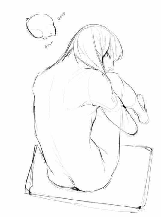 背中 イラスト 描画チュートリアル 顔を描く 背中 イラスト 描画チュートリアル 顔を描く