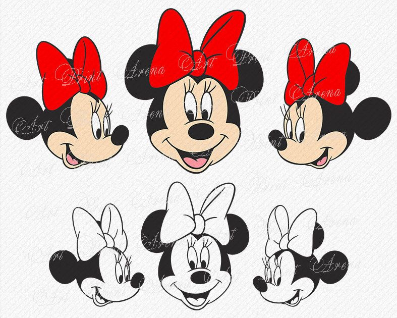 Download Minnie Head SVG, Minnie mouse head svg, Disney Minnie head ...