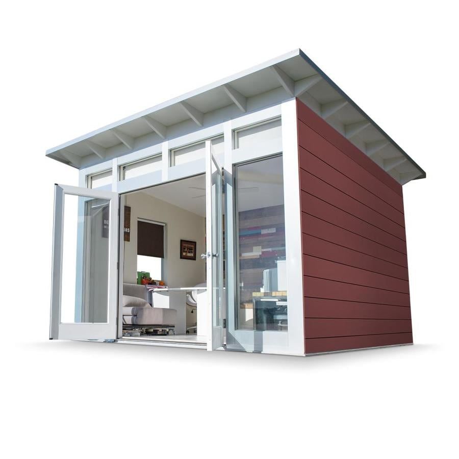 Studio Shed 10 Ft X 12 Ft Aspen Lean To Engineered Wood Storage Shed Lowes Com In 2021 Wood Storage Sheds Studio Shed Shed Storage