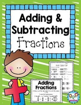 Incorporating and Subtracting Fractions Online games and Actions picture regarding Adding and Subtracting Fractions Game Printable referred to as Including and Subtracting Fractions Game titles and Things to do