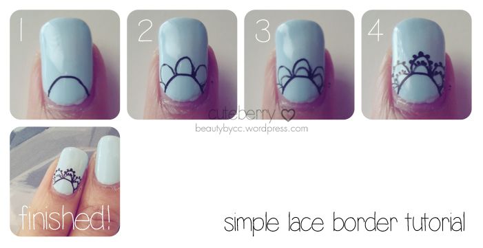 Nail Art Tutorial Lovely Lace Part I Tutorials Designs Nail Art Tutorial Lovely Lace Part I