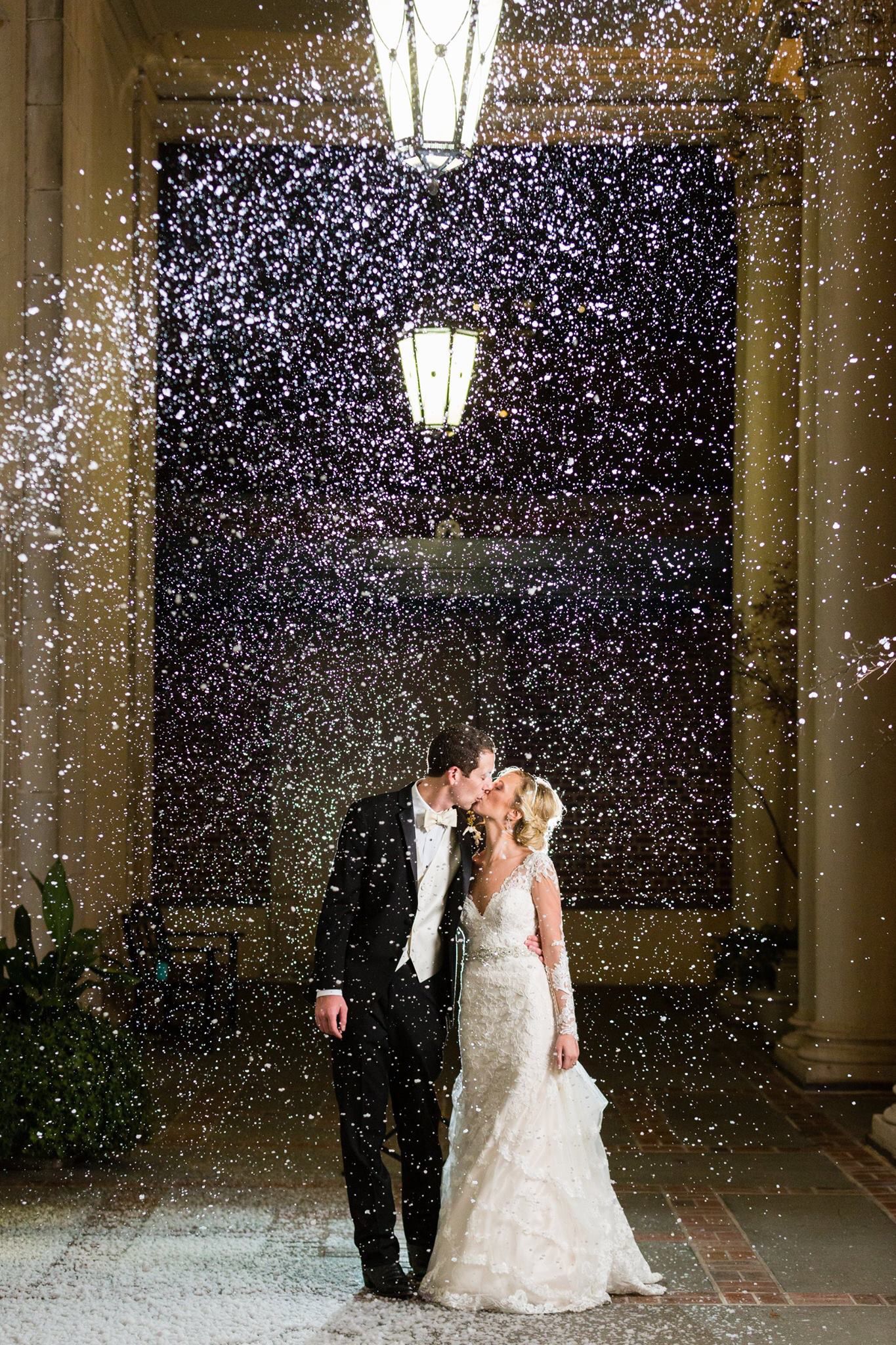 snow machine for a winter wedding with a snow exit on wedding send off ideas pinterest