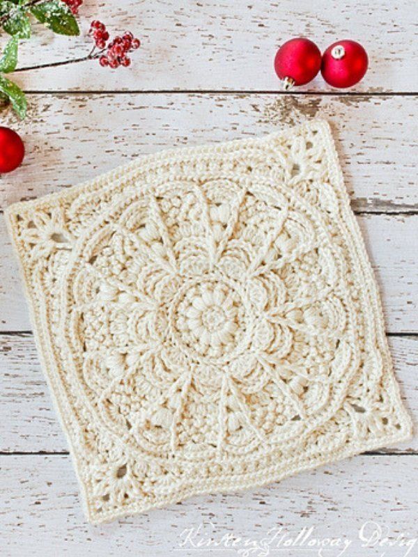 Granny Square Pattern: Winter Opulence - Kirsten Holloway Designs
