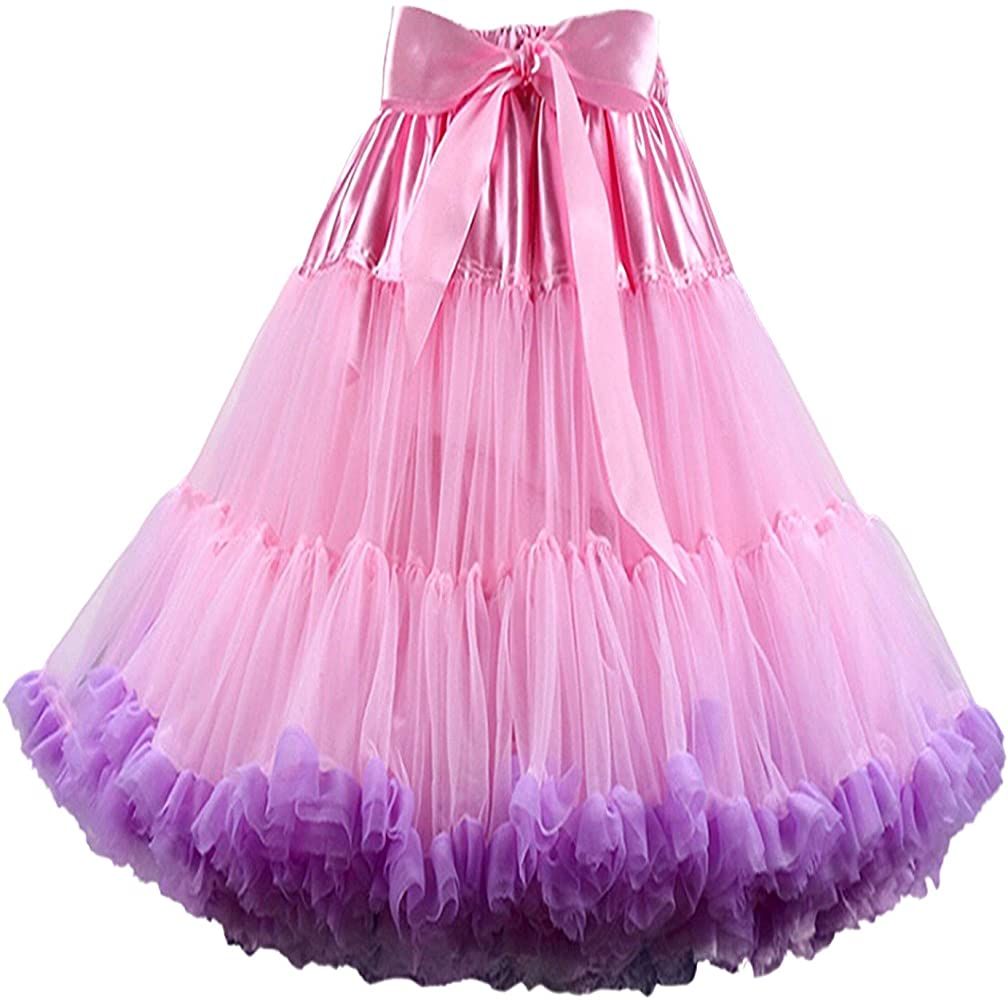 TaoQi Womens Bubble Skirt Pettiskirt Tutu Ballkleid Flauschiger Rock Petticoat TaoQi Womens Bubble Skirt Pettiskirt Tutu Ballkleid Flauschiger Rock Petticoat