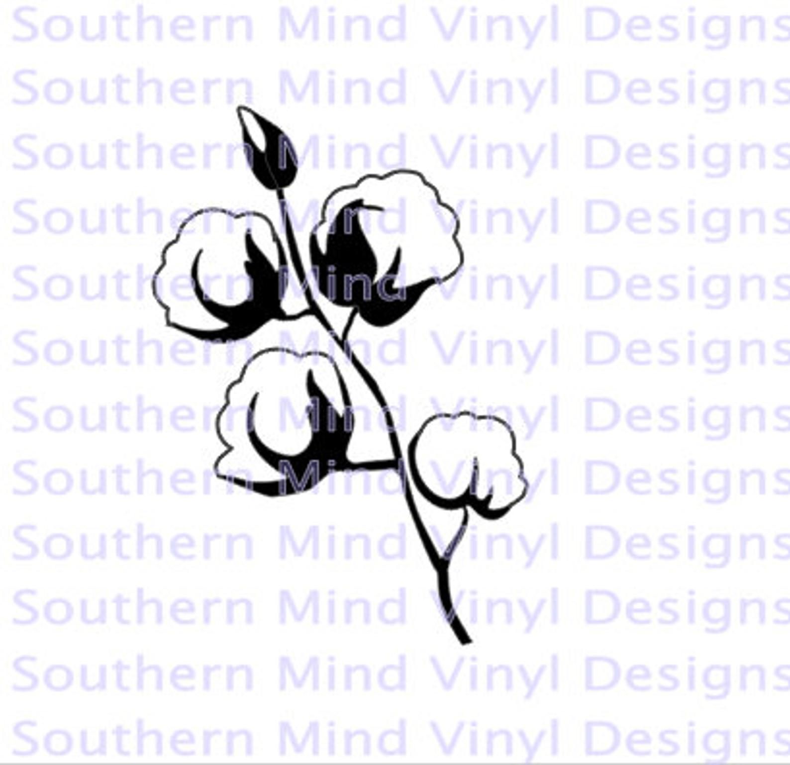 Download Cotton Boll SVG Instant Download | Silhouette cameo ...