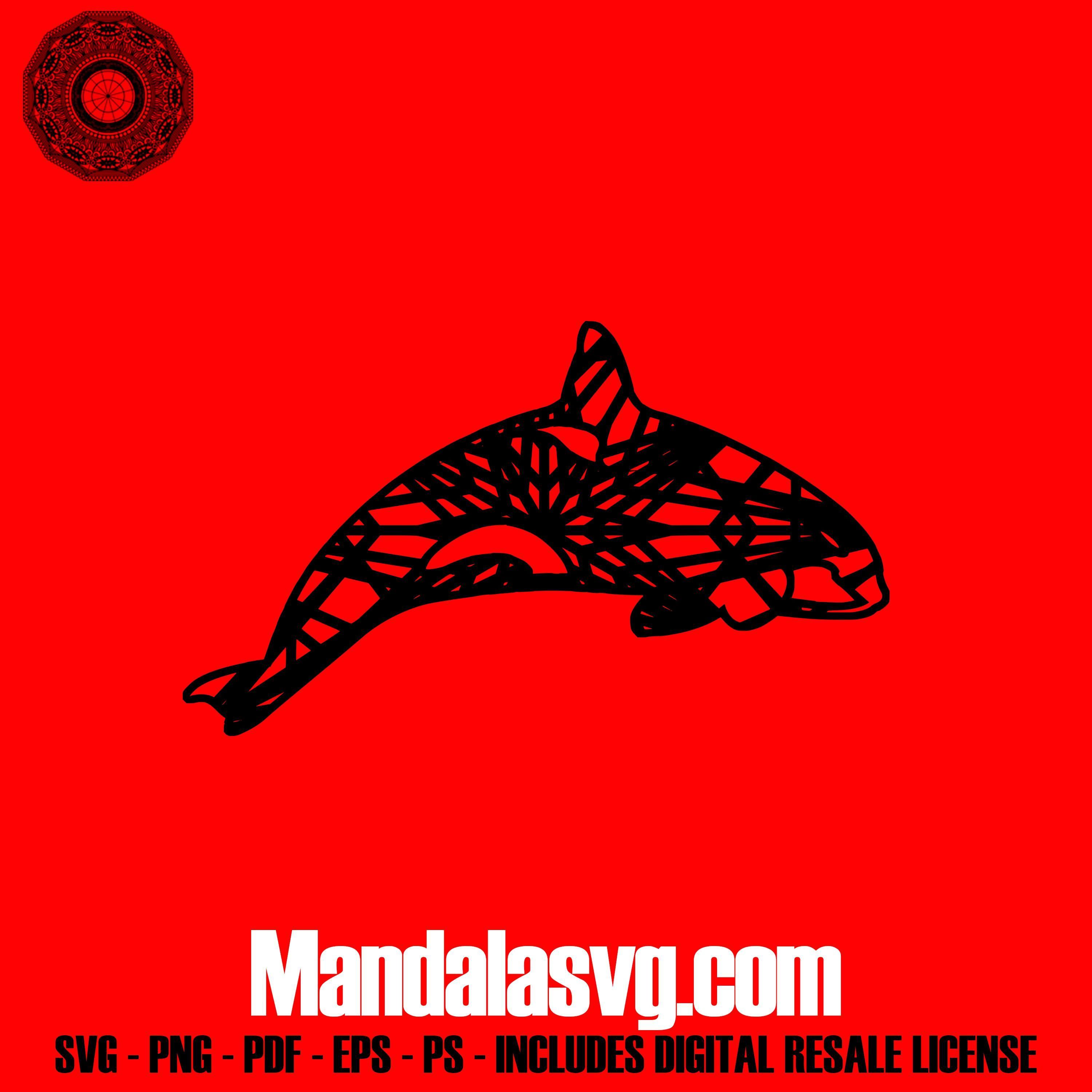 Download Orca Whale Svg Files For Silhouette Mandala Design Svg Mandala Design Orca Orca Whales
