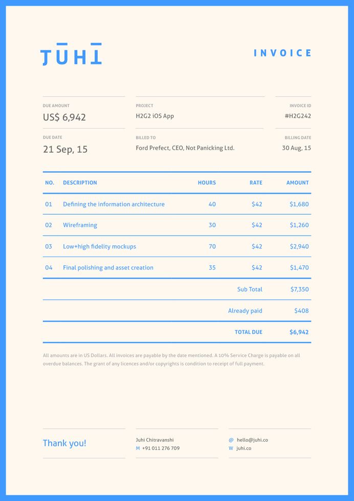 Receipt Invoice Invoice Design Invoice Layout Self Branding