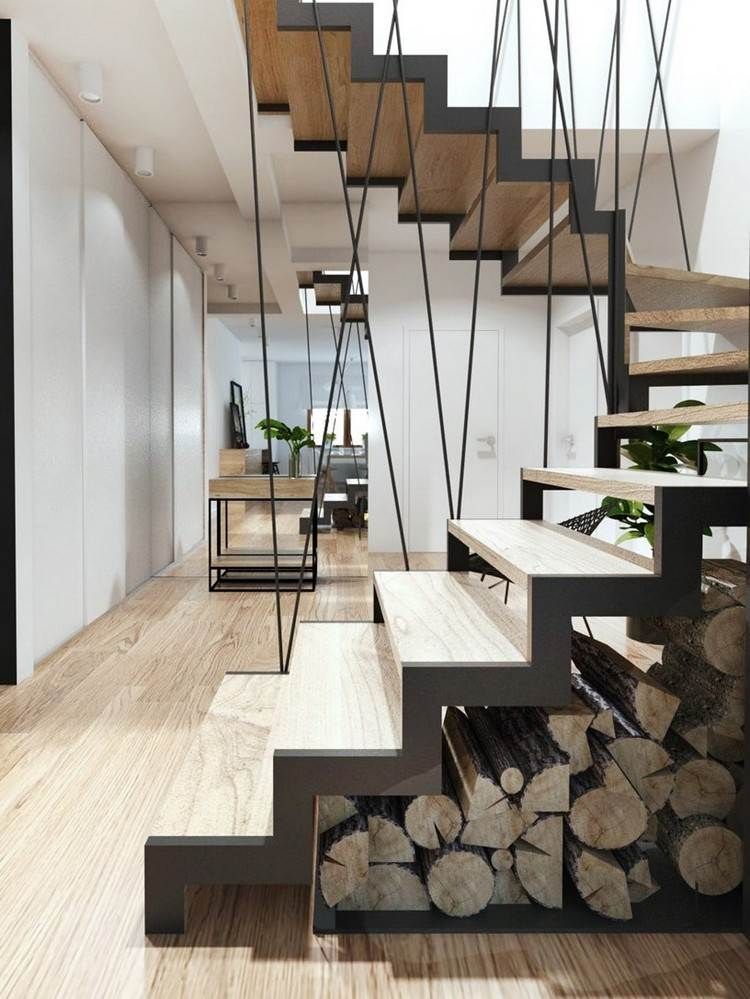 rangement sous escalier 70 idees pour mieux organiser l espace vacant home stairs design stairs design glass stairs design
