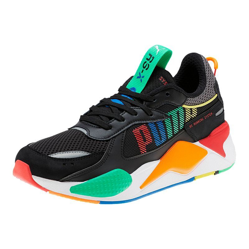 puma black orange pop