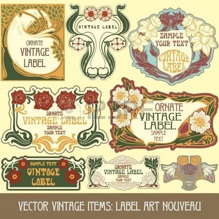 ヴィンテージ商品ラベル アール ヌーボー Art Nouveau Antique Logo Design Vintage Graphic Design ヴィンテージ商品ラベル アール ヌーボー Art Nouveau Antique Logo Design Vintage Graphic Design