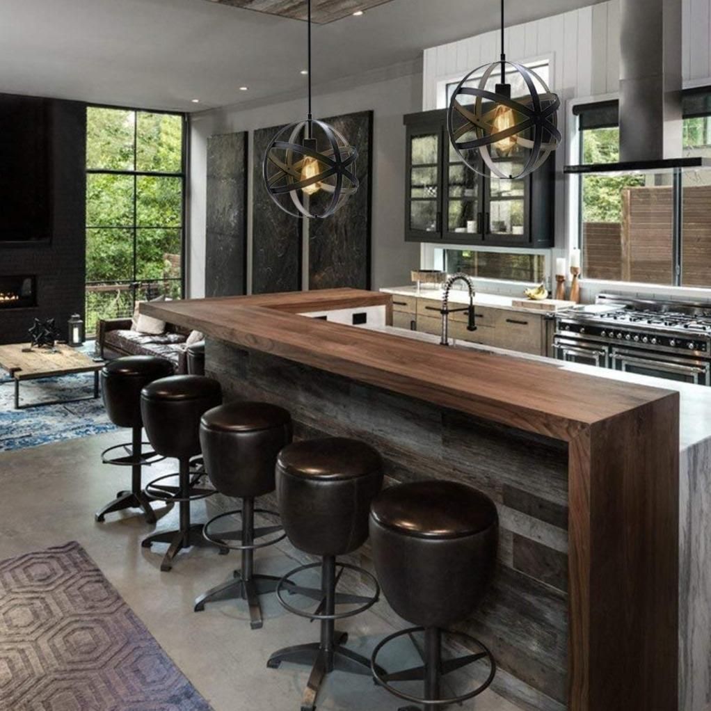 INDUSTRIAL Basic Pendant Lamp - . Industrial Modern Kitchen, Industrial Interior Design, Modern Kitchen Cabinets, Industrial Interiors, Home Interior, Industrial Metal, Industrial Furniture, Industrial Pendant, Metal Pendant