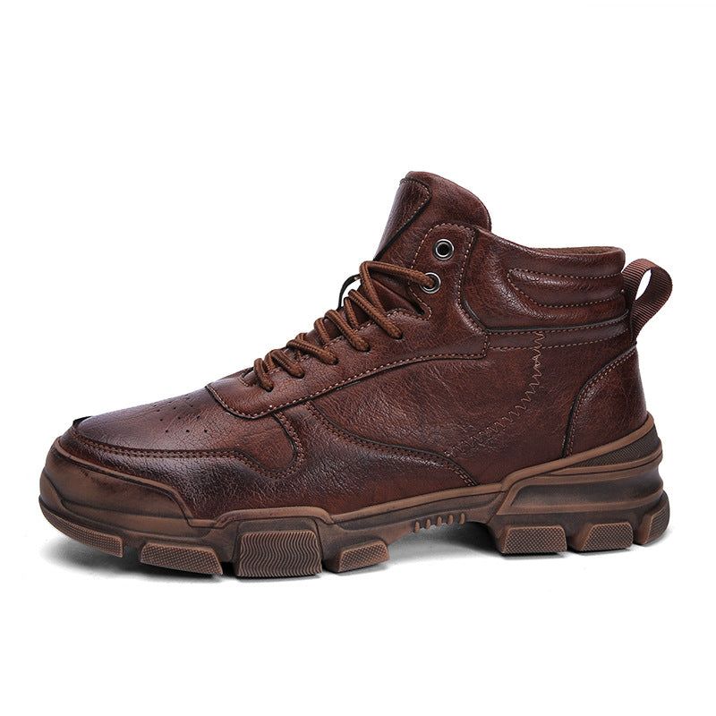 Vamp material: microfiberSole material: rubberApplicable gender: MaleProcessing method: Abrasive leatherStyle: SportsToe shape; Round headHeel height: flatHeel shape: Thick heelFashion: Fringed bootsPopular element: Car stitchesUS EUR UK AUS JPN KOR5.5 37.5 5 5 23.5 2416 38 5.5 5.5 24 2456.5 38.5 6 6 24.5 2487 39 6.5 6.5 25 2517.5 40 7 7 25.5 2548 41 7.5 7.5 26 2578.5 42 8 8 26.5 2609 43 8.5 8.5 27 2639.5 43.5 9 9 27.5 26710 44 9.5 9.5 28 27010.5 44.5 10 10 28.5 27311 45 10.5 10.5 29 27611.5 45. Brown Boots, Black Boots, Martin Boots, Fringed, Hiking Boots, Thick, Shapes, Retro, Shopping