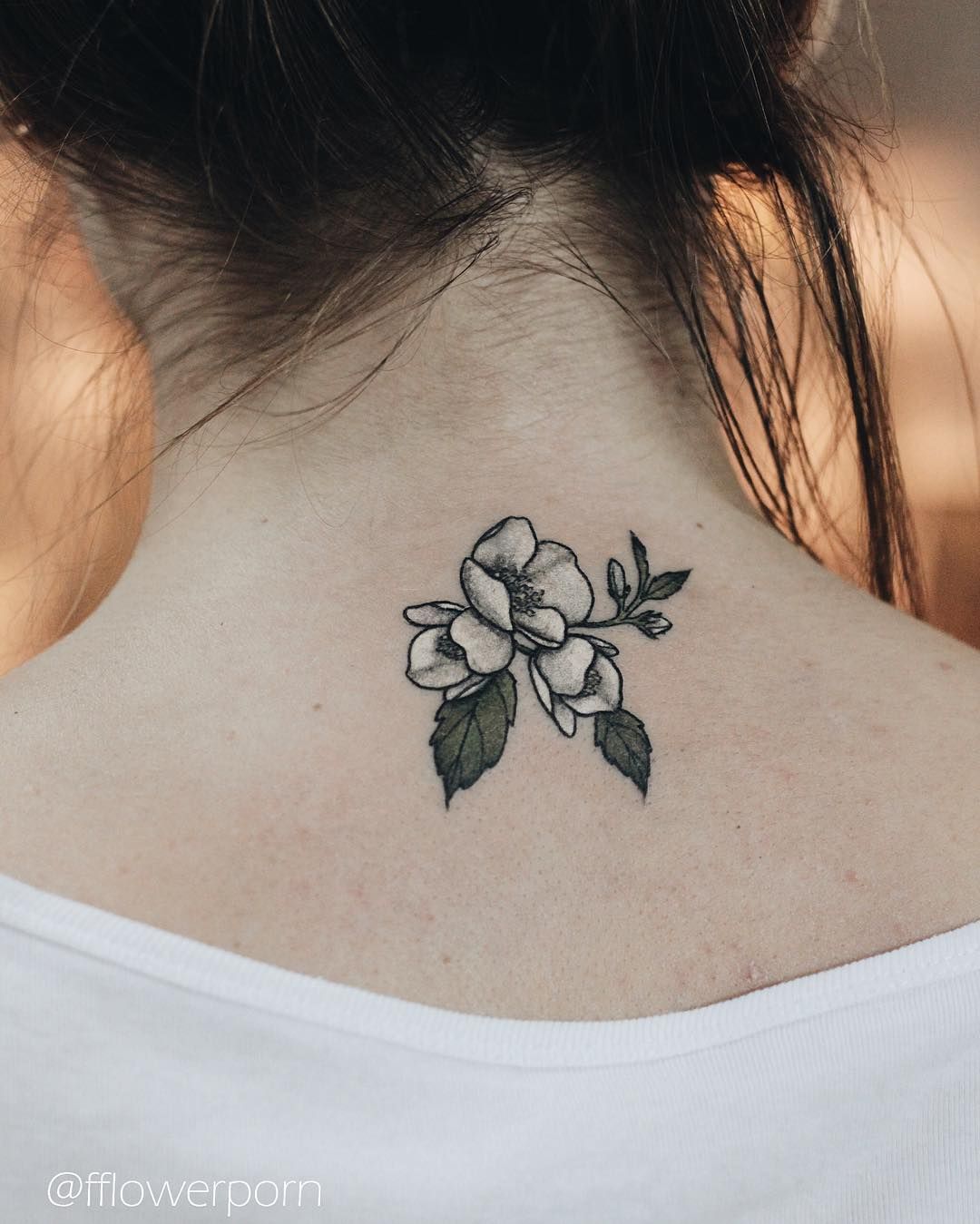 27+ Amazing Cute small back of neck tattoos ideas