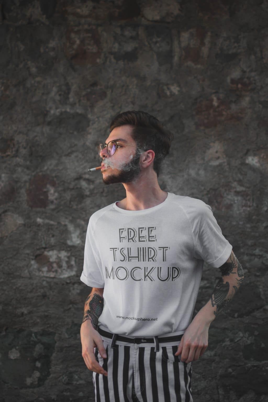 Download Free white t-shirt for men mockup | T shirt, Desain