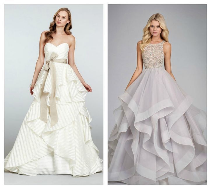 Designer Hayley Paige And An Exclusive Sneak K At Her Latest Hayley Paige Ruffled Skirt Wedding Dresses