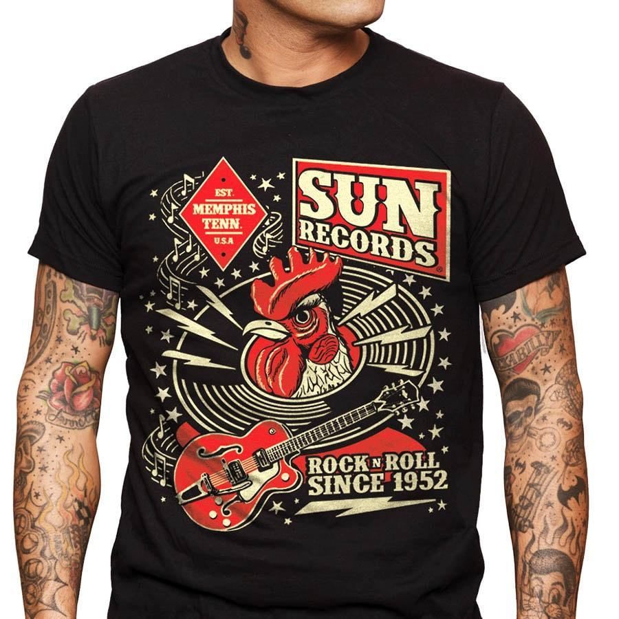 ROCKABILLY ROCK N ROLL RECORD CLASSIC mens t-shirt tee new 2017