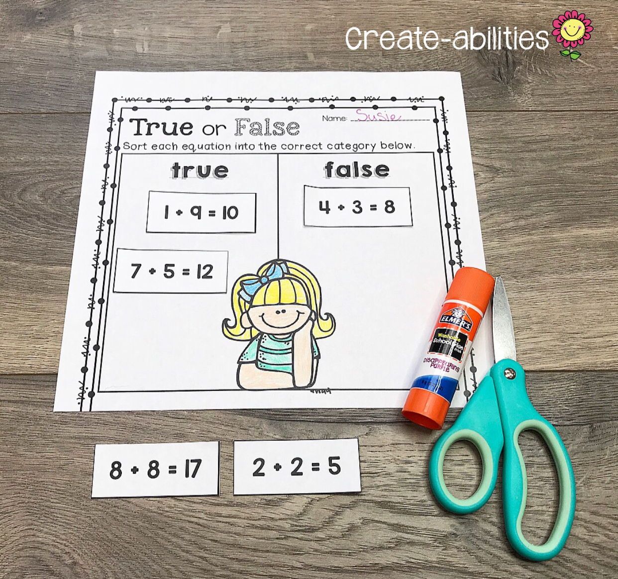 Sub Plans 1st Grade Createabilities, Addition and subtraction